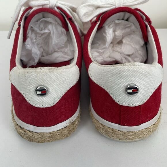 Tommy Hilfiger Sneakers Women’s 6.5 Red Espadrille Shore - Picture 3 of 7